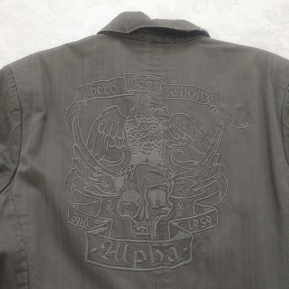 Alpha Industries Army utility field embroidered jacket blazer - Picture 2 of 8